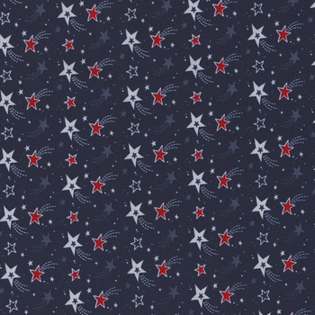 Stars and Stripes Forever C15712-NAVY by Lori Whitlock for Riley Blake Designs, Image