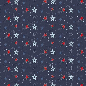 Stars and Stripes Forever C15712-NAVY by Lori Whitlock for Riley Blake Designs, Image