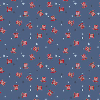 Stars and Stripes Forever C15715-BLUE by Lori Whitlock for Riley Blake Designs, Image