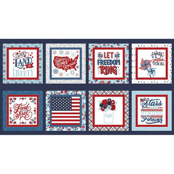 Stars and Stripes Forever P15717-PANEL Multi by Lori Whitlock for Riley Blake Designs, Image