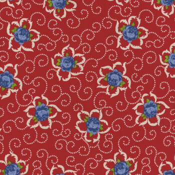 Old Glory 1664-88 Red by Stacy West for Henry Glass Fabrics, Image