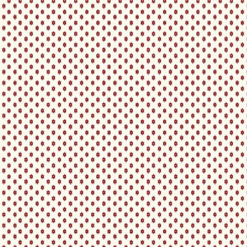 Old Glory 1666-08 Red On Cream by Stacy West for Henry Glass Fabrics, Image