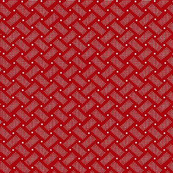 Old Glory 1669-88 Red by Stacy West for Henry Glass Fabrics, Image