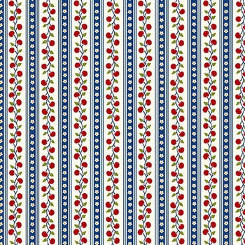 Old Glory 1675-77 Navy by Stacy West for Henry Glass Fabrics, Image