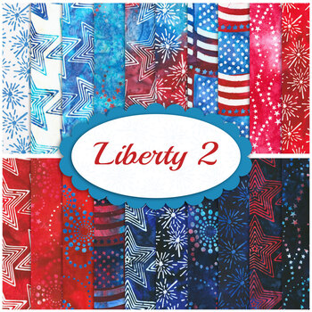 Liberty 2 - Artisan Batiks  20 FQ Set by Robert Kaufman Fabrics, Image