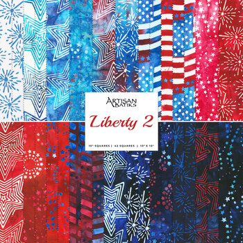 Liberty 2 - Artisan Batiks  Ten Square by Robert Kaufman Fabrics, Image