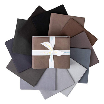 Confetti Cottons  12 FQ Set - Gray by Riley Blake Designs, Image