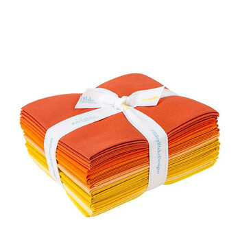 Confetti Cottons  12 FQ Set - Orange and Yellow by Riley Blake Designs, Image