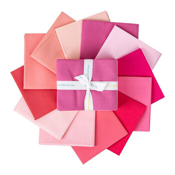Confetti Cottons  12 FQ Set - Pink by Riley Blake Designs, Image