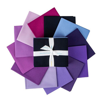 Confetti Cottons  12 FQ Set - Purple by Riley Blake Designs, Image