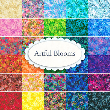 Artful Blooms  30 FQ Set by Robert Kaufman Fabrics, Image