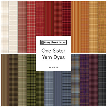 One Sister Yarn Dyes  Yardage by Janet Rae Nesbitt for Henry Glass Fabrics, Image