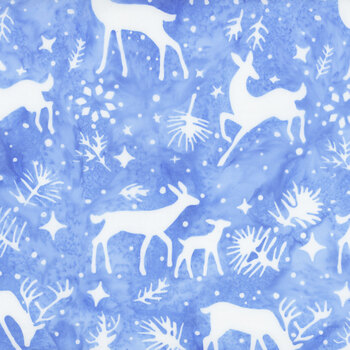 Snowed In 122326515 Blue Chambray by Island Batik, Image