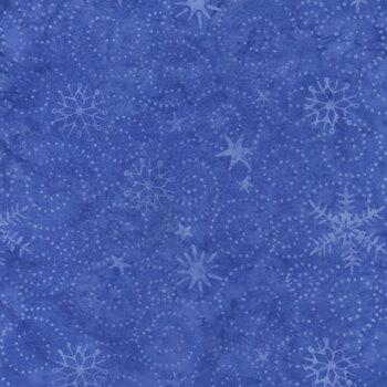 Snowed In 122331550 Blue Blueberry by Island Batik, Image