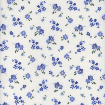 Bees & Blooms 89286-147 White by Danhui Nai for Wilmington Prints, Image