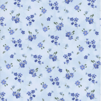 Bees & Blooms 89286-447 Blue by Danhui Nai for Wilmington Prints, Image