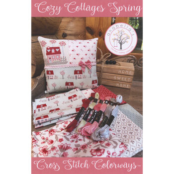 Cross Stitch Colorways Cozy Cottages Spring Pattern, Image