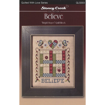 Quilted With Love - Believe Cross Stitch Pattern, Image