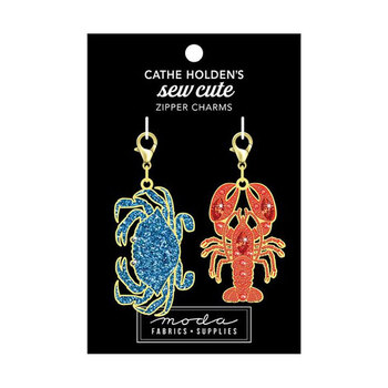 Sew Cute Crab & Lobster Zipper Pulls, Image