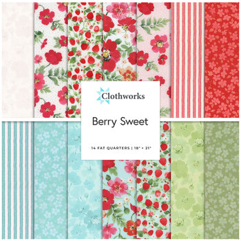 Berry Sweet  Fat Quarter Bundle Heatherlee Chan for Clothworks, Image