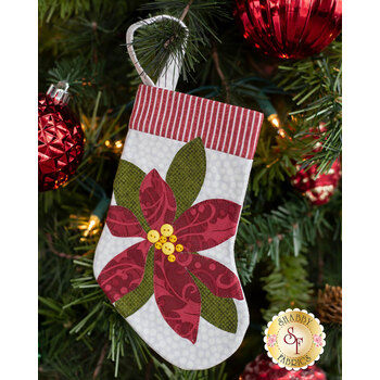  Better Not Pout Ornament Club - Poinsettia Stocking Kit, Image