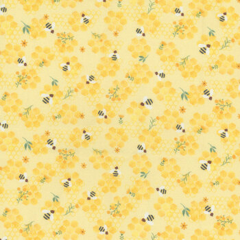 Honey Bear KIDZ-CD3490 Yellow by Timeless Treasures Fabrics, Image