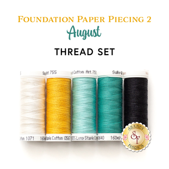  Foundation Paper Piecing Series 2 - August - 5pc Thread Set