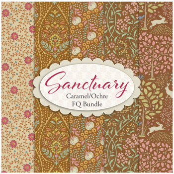 Sanctuary  5 FQ Set - Caramel and Ochre by Tone Finnanger for Tilda, Image