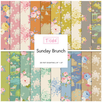 Sunday Brunch   20 Fat Eighth Bundle by Tilda, Image