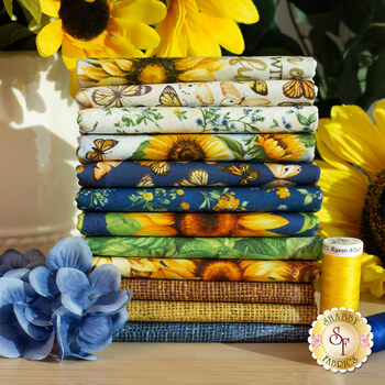 Sunflower Farm 12 FQ Set by Timeless Treasures Fabrics, Image