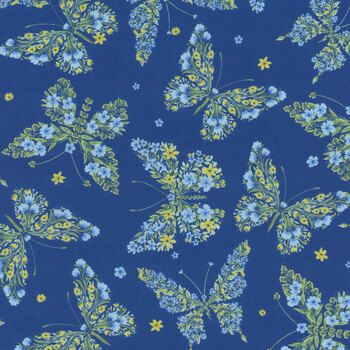 Bee & Bee Kind BUG-CD3266 Navy by Timeless Treasures Fabrics