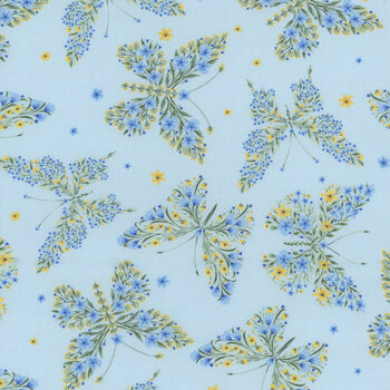 Bee & Bee Kind BUG-CD3266 SKY by Timeless Treasures Fabrics, Image