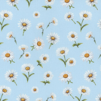 Bee & Bee Kind FLEUR-CD3262 SKY by Timeless Treasures Fabrics, Image