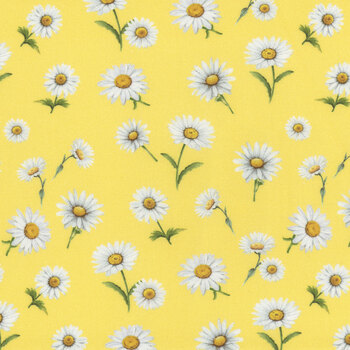 Bee & Bee Kind FLEUR-CD3262 Yellow by Timeless Treasures Fabrics