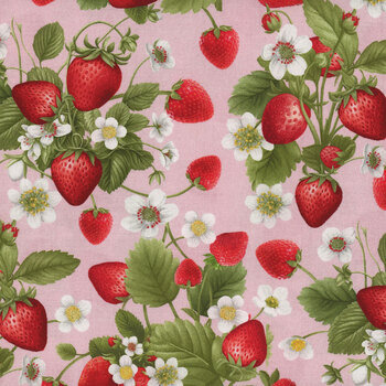 Berry Sweet FRUIT-CD3402 PINK by Timeless Treasures Fabrics, Image