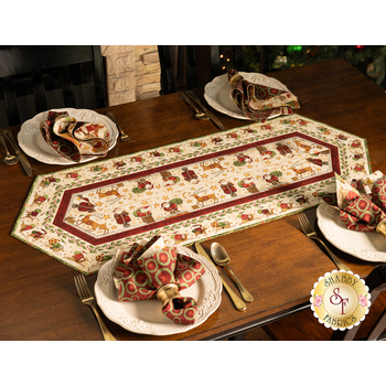  Easy Striped Table Runner Kit - Up On The Housetop - Cream, Image