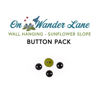 On Wander Lane Wall Hanging - Sunflower Slope - 4pc Button Pack, Image