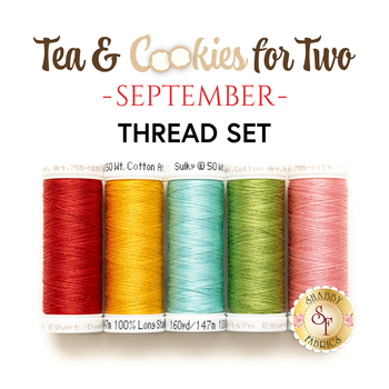 Tea & Cookies for Two - September - 5pc Thread Set, Image