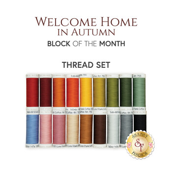 Welcome Home in Autumn BOM - 18pc Appliqué Thread Set - RESERVE, Image