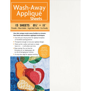 Wash-Away Appliqué Sheets - 15ct, Image