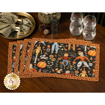  Self-Binding Placemats Kit - Black - Makes 4 - Bittersweet Farm, Image