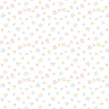 Boho Buddies 1715-01 White by Sharon Kuplack for Henry Glass Fabrics