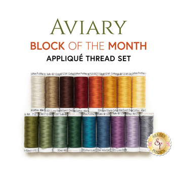 Aviary BOM - 17pc Appliqué Thread Set, Image