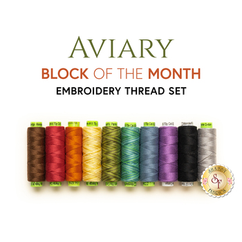 Aviary BOM - 10pc Embroidery Thread Set - RESERVE