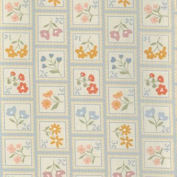 Cottage Charm 31751-21 Powder Blue by Heather Briggs for Moda Fabrics, Image