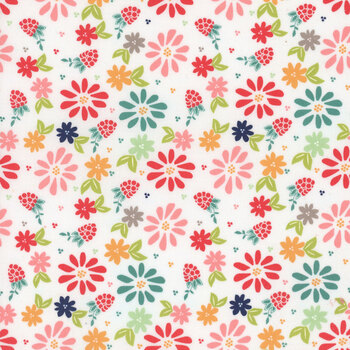 Raspberry Summer 37690-11 Cloud by Sherri And Chelsi for Moda Fabrics, Image