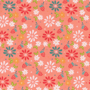 Raspberry Summer 37690-12 Carnation by Sherri And Chelsi for Moda Fabrics, Image