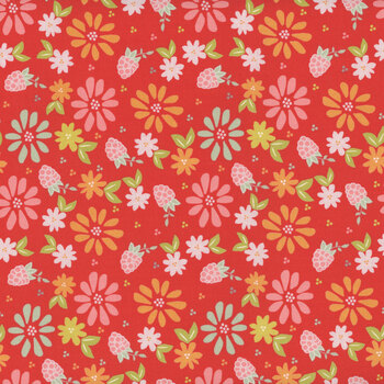 Raspberry Summer 37690-13 Raspberry by Sherri And Chelsi for Moda Fabrics, Image