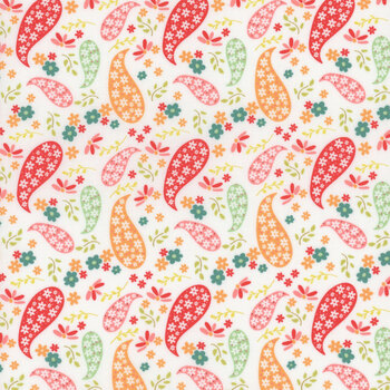 Raspberry Summer 37691-11 Cloud by Sherri And Chelsi for Moda Fabrics, Image