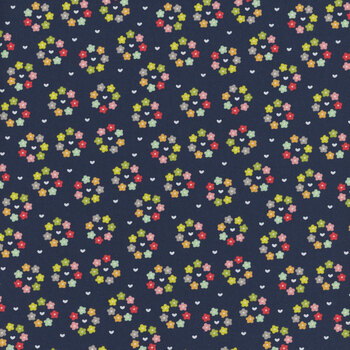 Raspberry Summer 37695-20 Blueberry by Sherri And Chelsi for Moda Fabrics, Image